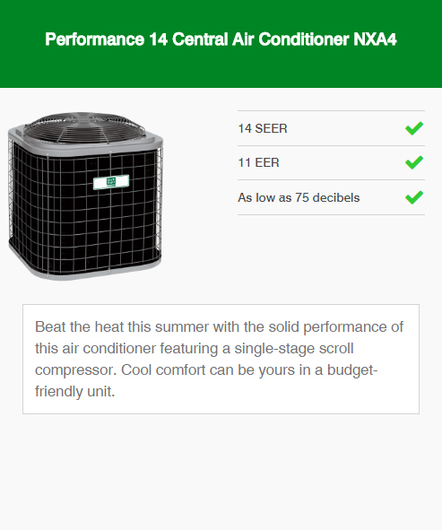 Performance 14 Central Air Conditioner NXA4